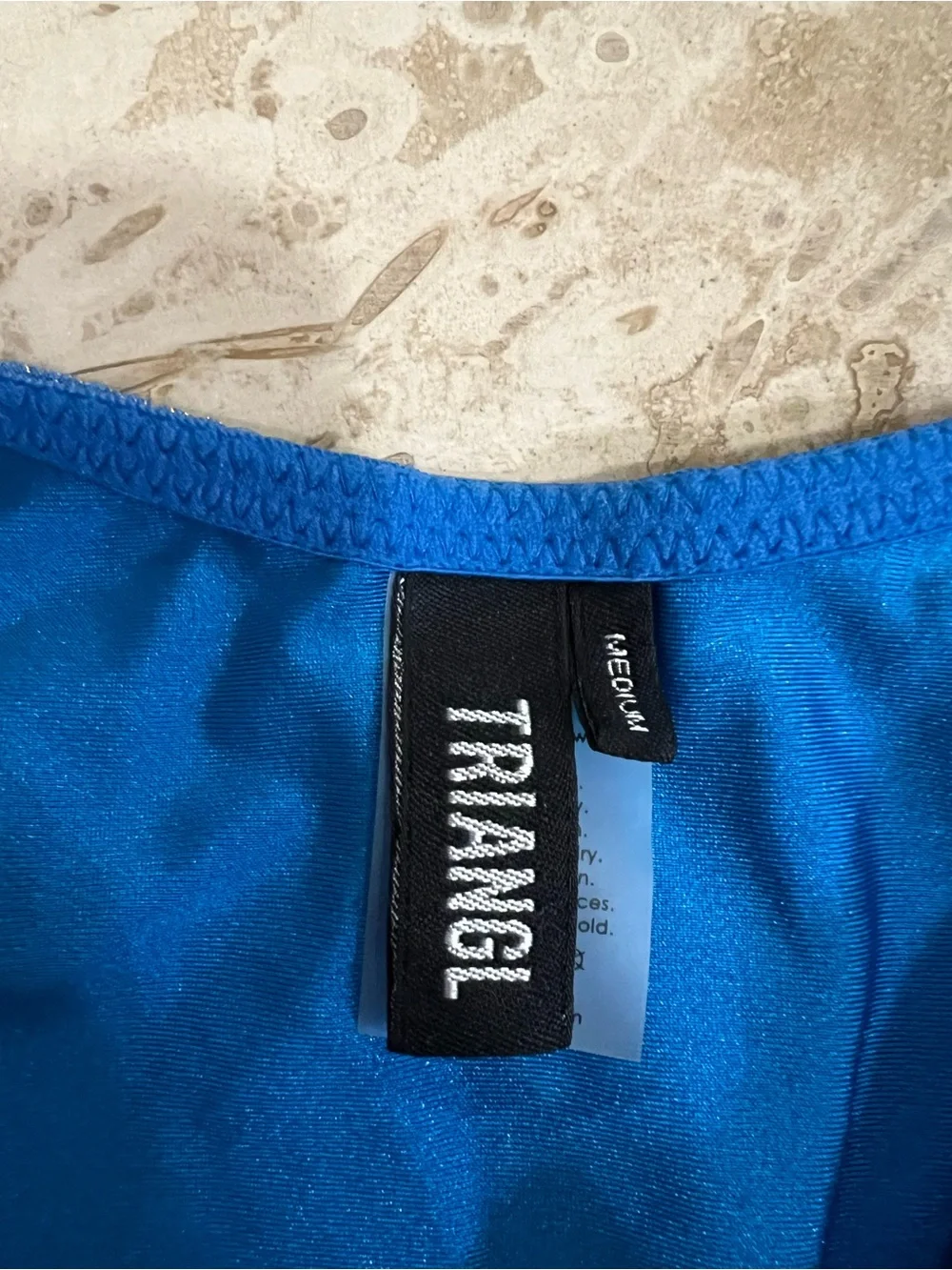 triangl swimwear Sparkling Royal Blue Asymmetric Bikini